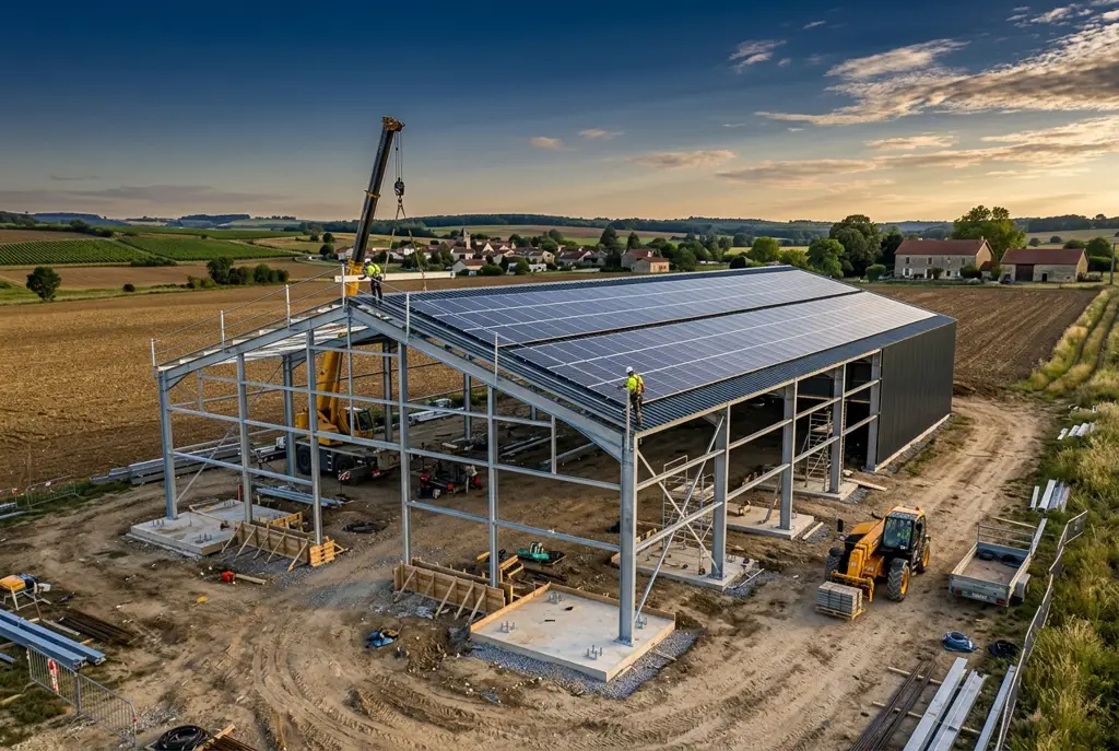 bâtiment séchoir clé en main offert avec toiture séchoir solaire Thermasol Air Systems